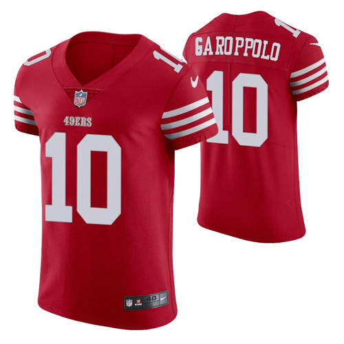49ers jimmy garoppolo vapor elite scarlet jersey stitched