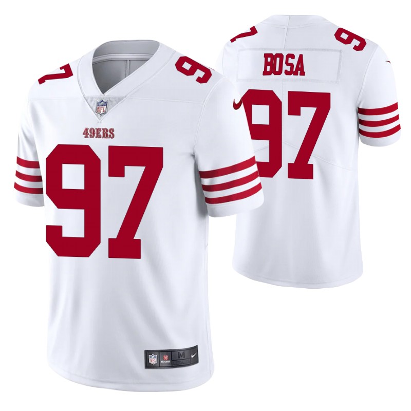 49ers nick bosa vapor limited white jersey men stitched
