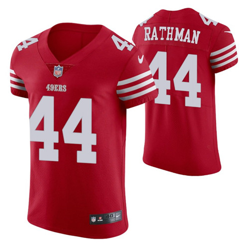 49ers scarlet tom rathman vapor elite jersey stitched
