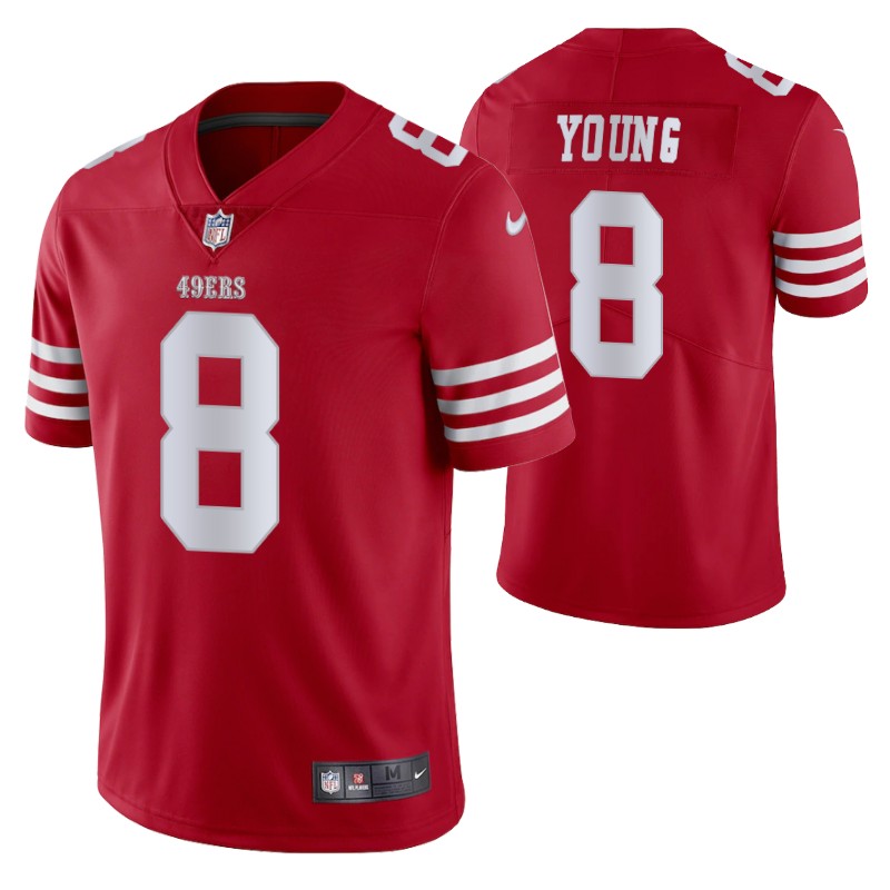 49ers steve young vapor limited scarlet jersey men stitched