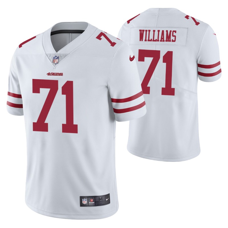 49ers vapor untouchable limited trent williams jersey white stitched