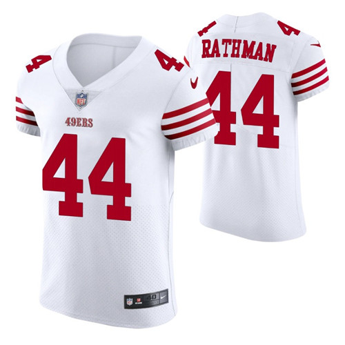 49ers white tom rathman vapor elite jersey stitched