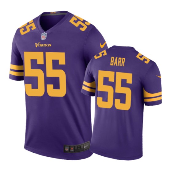 55 color rush anthony barrpurple jersey