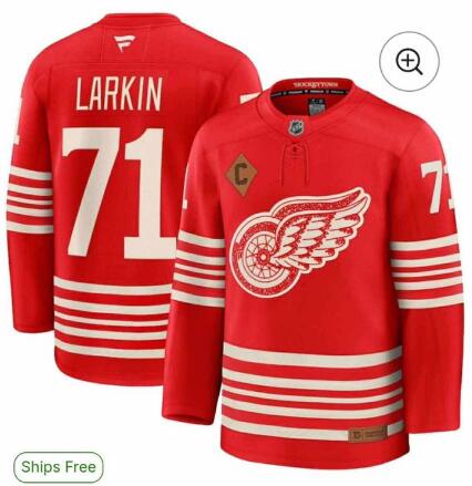 71 LARKIN HOCKEY JERSEY