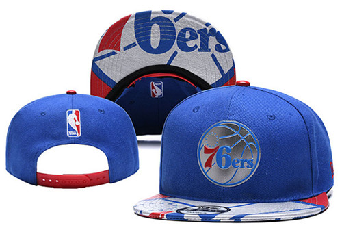 76ers Blue Snapback Hat 1--YD
