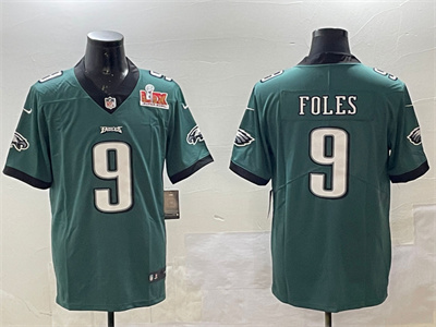 9 foles with patch green jerseys