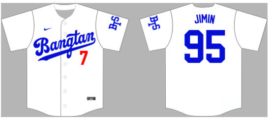 95 JIMIN baseball jersey