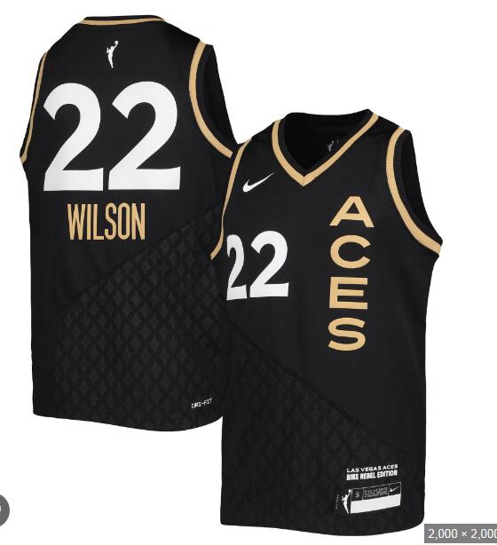 A'ja Wilson Las Vegas Aces Youth Nike Player Jersey