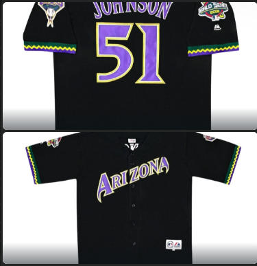 ARIZONA 51 JOHNSON BASEBALL JERSEY