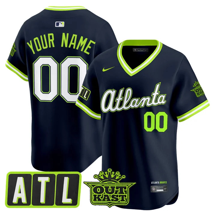 ATLANTA BRAVES 2026 CITY CONNECT X OUTKAST VAPOR PREMIER LIMITED CUSTOM JERSEY ATLIEN