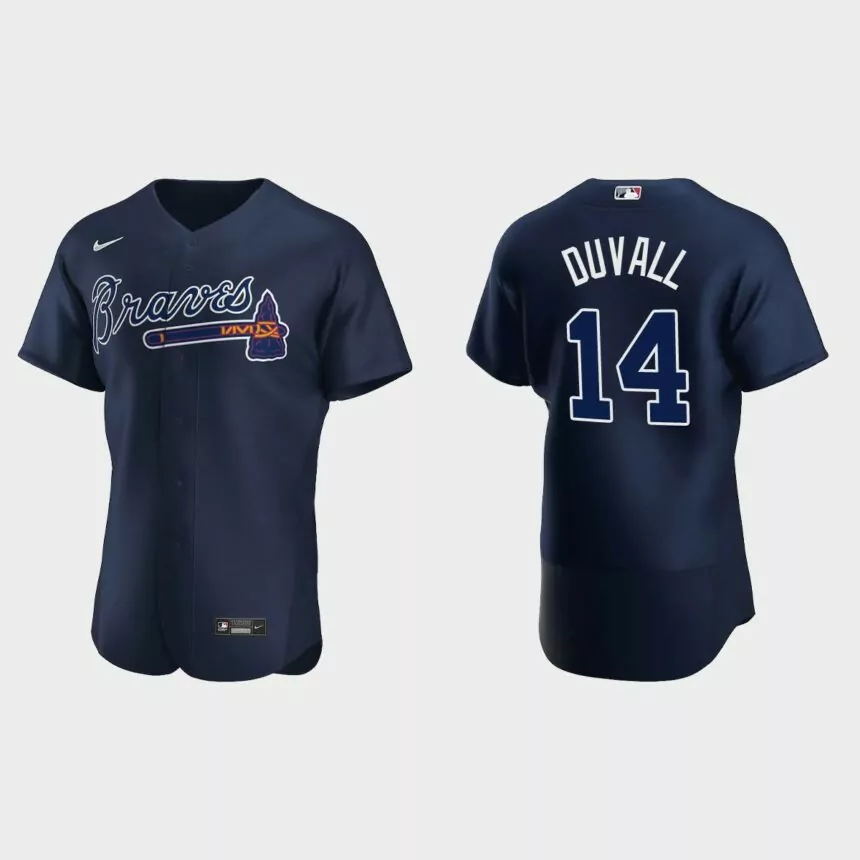 Adam Duvall Atlanta Braves Authentic Jersey – Navy