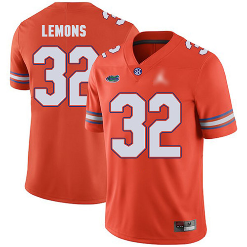 Adarius Lemons Florida Gators Men's Jersey - #32 NCAA Orange Untouchable Authentic