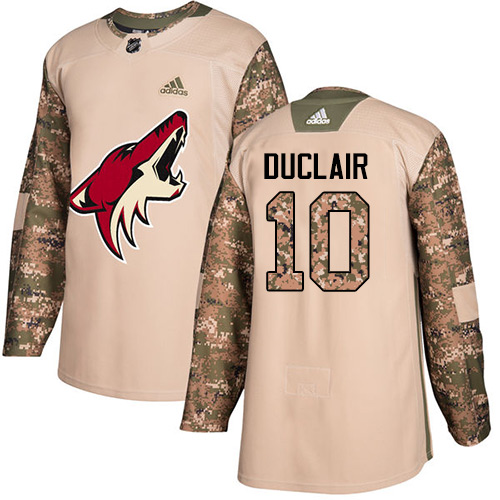 Adidas Coyotes #10 Anthony Duclair Camo Authentic 2017 Veterans Day Stitched Youth NHL Jersey