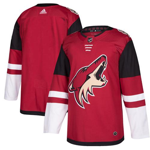Adidas Coyotes Blank Maroon Home Authentic Stitched NHL Jersey red