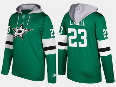 Adidas Dallas Stars 23 Esa Lindell Name And Number Green Hoodie