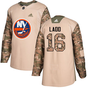 Adidas Islanders #16 Andrew Ladd Camo Authentic 2017 Veterans Day Stitched Youth NHL Jersey