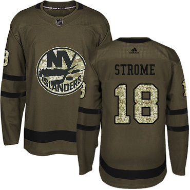 Adidas Islanders #18 Ryan Strome Green Salute to Service Stitched NHL Jersey
