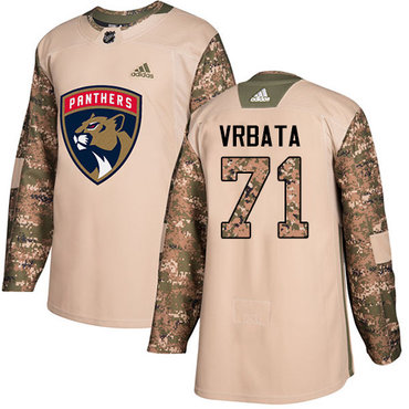 Adidas Panthers #71 Radim Vrbata Camo Authentic 2017 Veterans Day Stitched Youth NHL Jersey