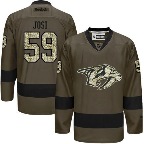 Adidas Predators #59 Roman Josi Green Salute to Service Stitched NHL Jersey