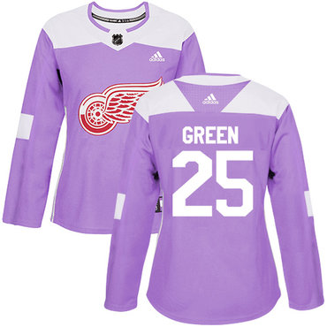 Adidas Red Wings #35 Jimmy Howard Purple Authentic Fights Cancer Women's Stitched NHL Jersey