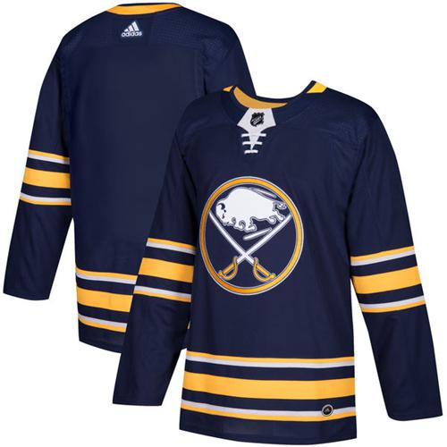 Adidas Sabres Blank Navy Blue Home Authentic Stitched NHL Jersey Stitched