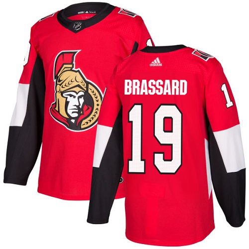 Adidas Senators #19 Derick Brassard Red Home Authentic Stitched Youth NHL Jersey