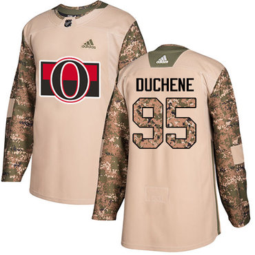 Adidas Senators #95 Matt Duchene Camo Authentic 2017 Veterans Day Stitched Youth NHL Jersey