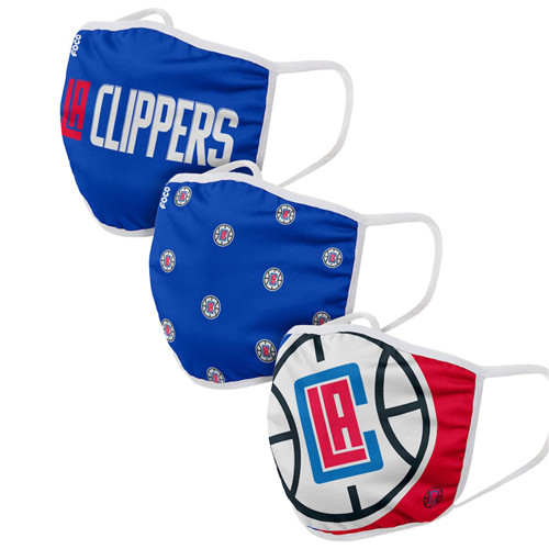 Adult Clippers Face Covering 3-Pack