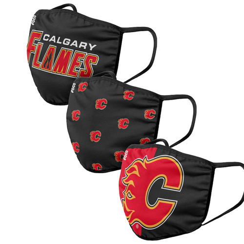Adult Flames Face Covering 3-Pack