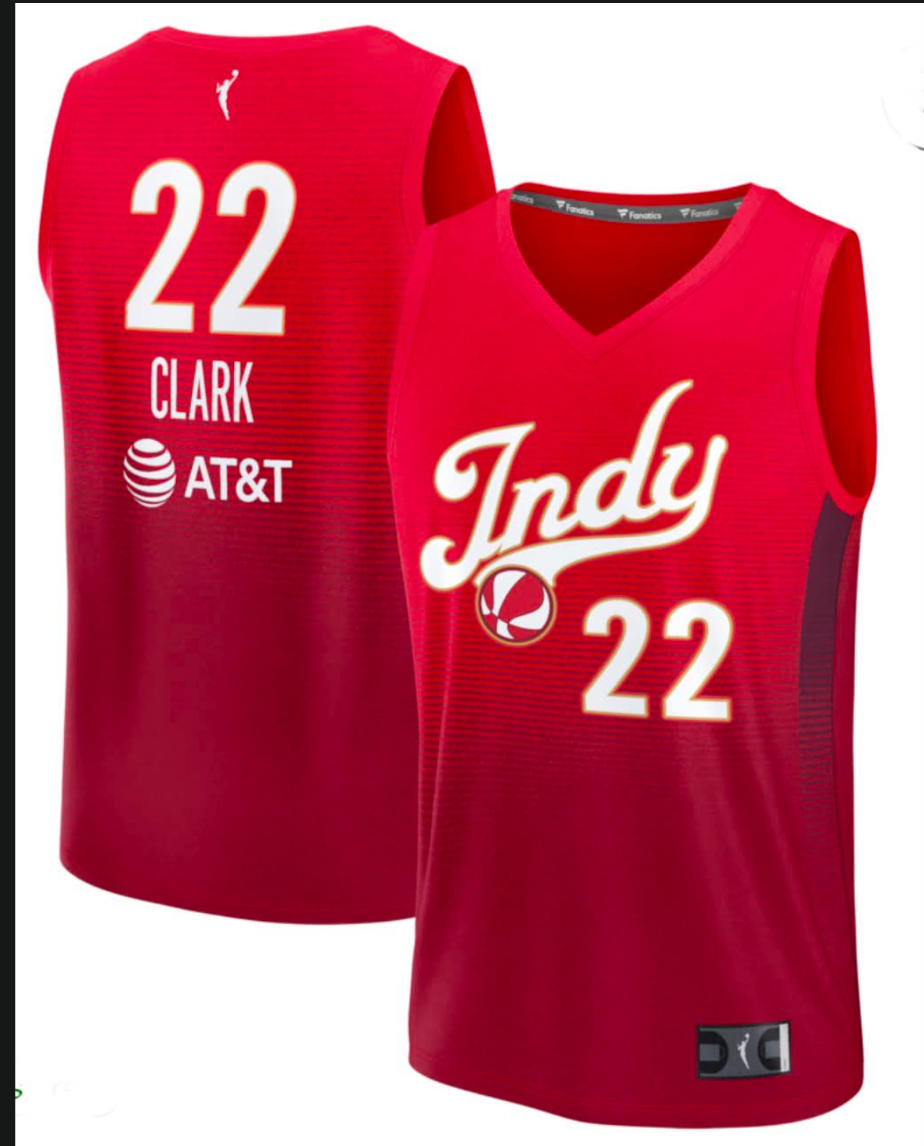 Adult Indiana Fever #22 Caitlin Clark Rebel Swingman Jersey