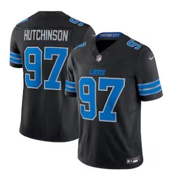 Aidan Hutchinson Detroit Lions Nike 2nd Alternate Vapor F.U.S.E. Limited Jersey - Black