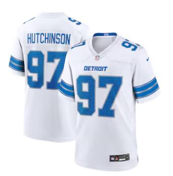 Aidan Hutchinson Detroit Lions Nike Game Jersey - White