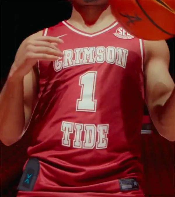 Alabama Crimson Tide #1 Jalil Bethea Nike Crimson Basketball Throwback Jersey 