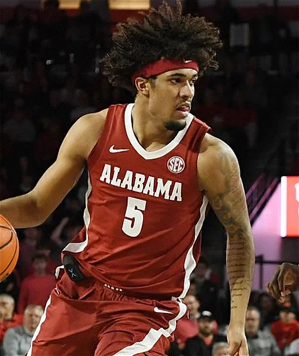 Alabama Crimson Tide #5 Amari Allen Nike Crimson Basketball Game Jersey 