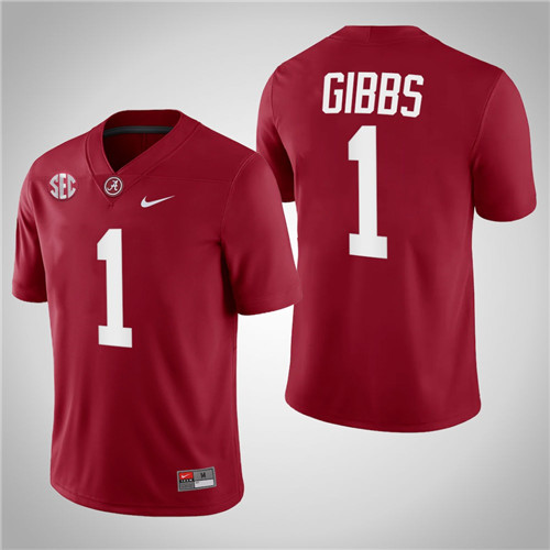 Alabama Crimson Tide 1 Jahmyr Gibbs College Football Jersey Crimson