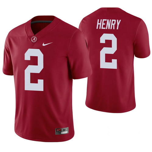 Alabama Crimson Tide 2 Derrick Henry Alumni Player Football Game Jerseys Crimson