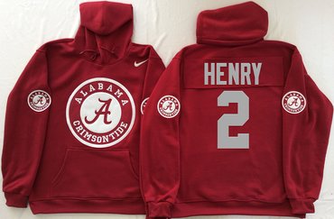 Alabama Crimson Tide 2 Derrick Henry Red Men's Pullover Hoodie