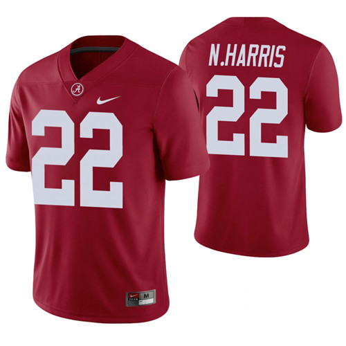 Alabama Crimson Tide 22 Najee Harris Alumni Player Football Game Jersey Crimson