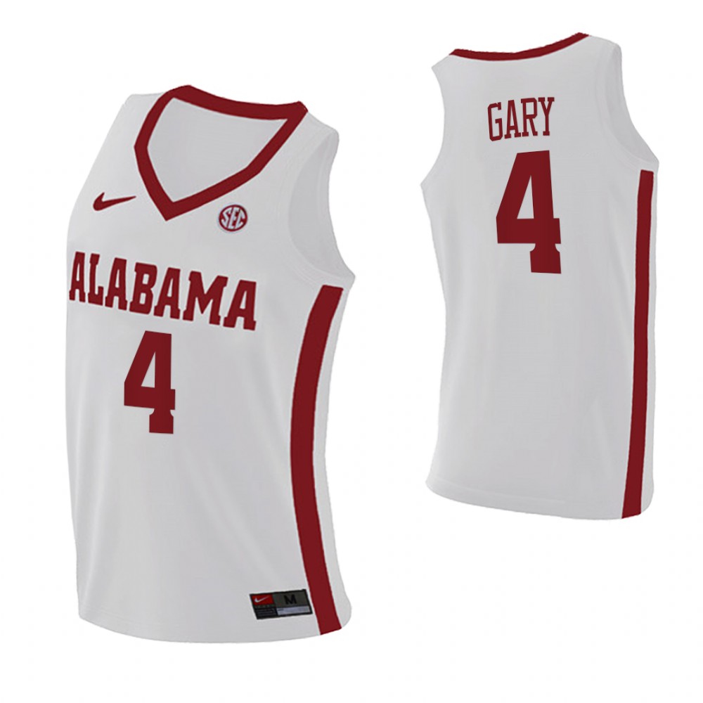 Alabama Crimson Tide 4 Juwan Gary College Basketball Replica Jersey White