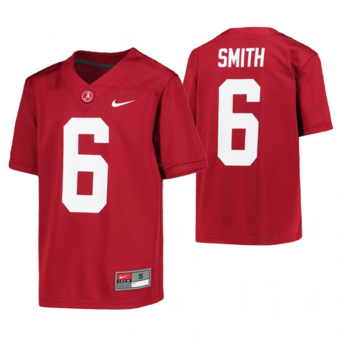 Alabama Crimson Tide 6 DeVonta Smith Alumni College Football Jersey Crimson Youth