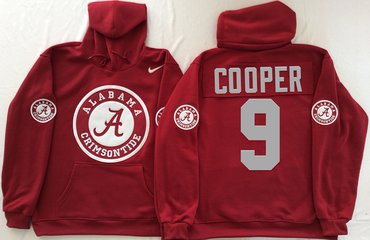 Alabama Crimson Tide 9 Amari Cooper Red Men's Pullover Hoodie