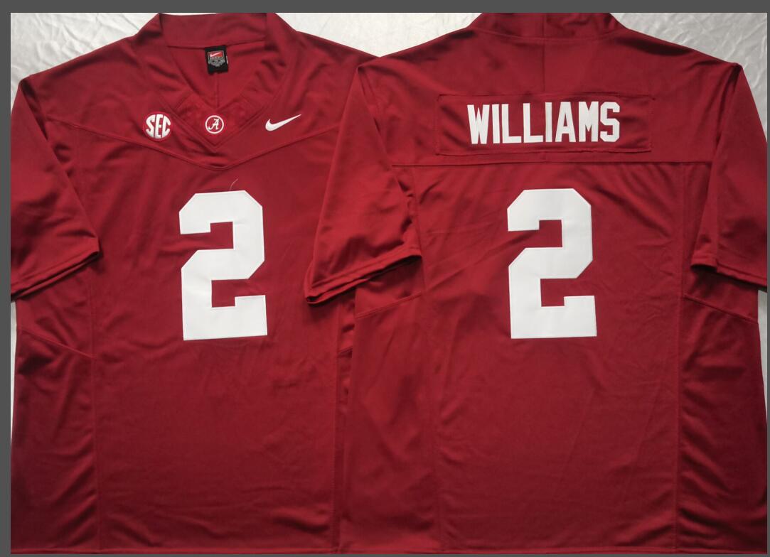 Alabama Crimson Tide Red #2 Williams Jersey