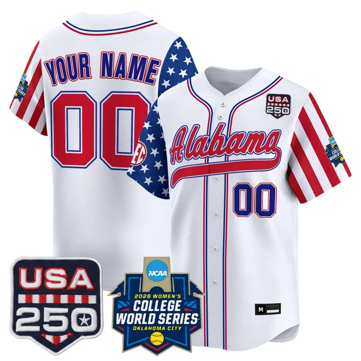 Alabama Softball America 250 Edition Vapor Premier Limited Custom Jersey