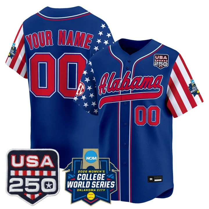 Alabama Softball America 250 Edition Vapor Premier Limited Custom Jersey ROYAL