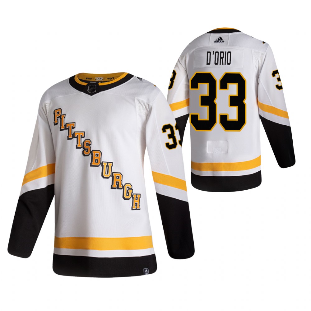 Alex D'Orio Pittsburgh Penguins Reverse Retro White Men's Jersey Authentic