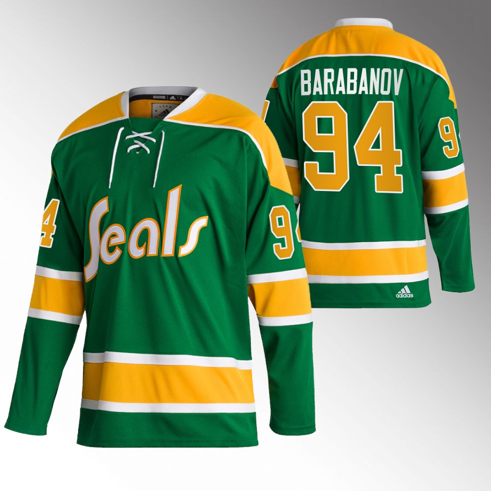 Alexander Barabanov 2022-23 San Jose Sharks Reverse Retro 2.0 Green Jersey Authentic
