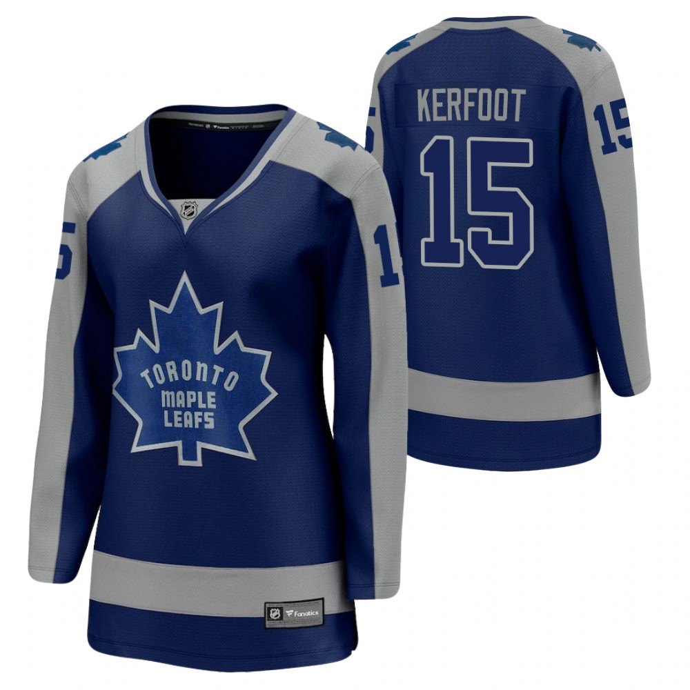 Alexander Kerfoot Toronto Maple Leafs Reverse Retro Royal Women's Jersey Special Edition