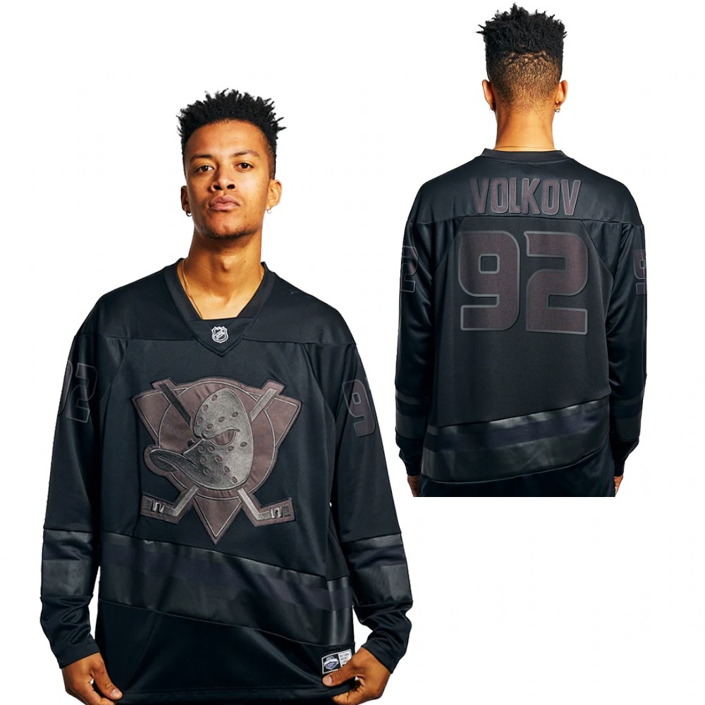 Alexander Volkov Jersey Anaheim Ducks Majestic Athletic Black 2021 Replica Men