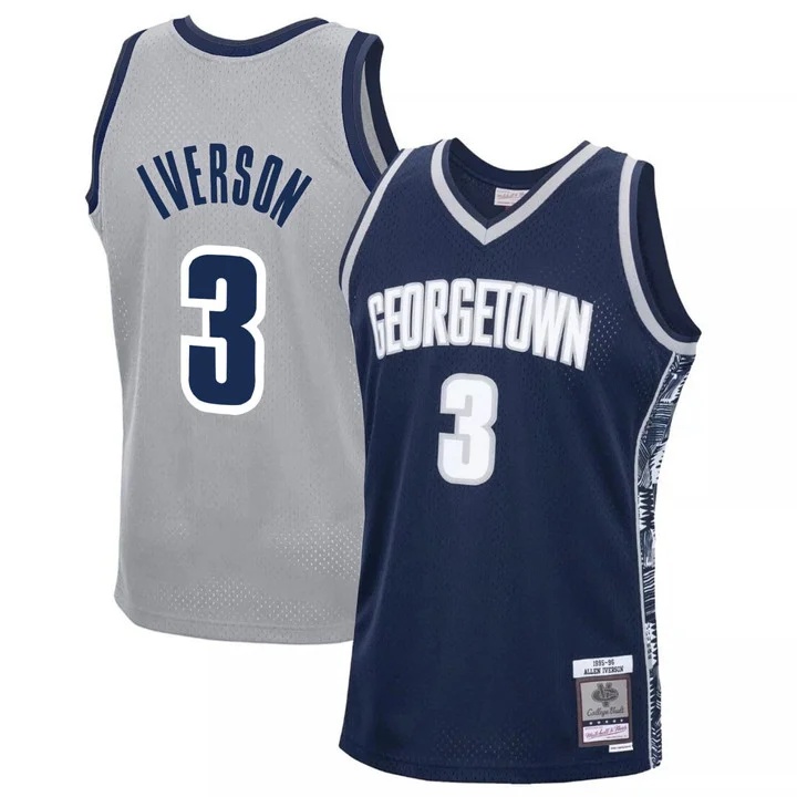 Allen Iverson #3 Georgetown Hoyas Split Jersey