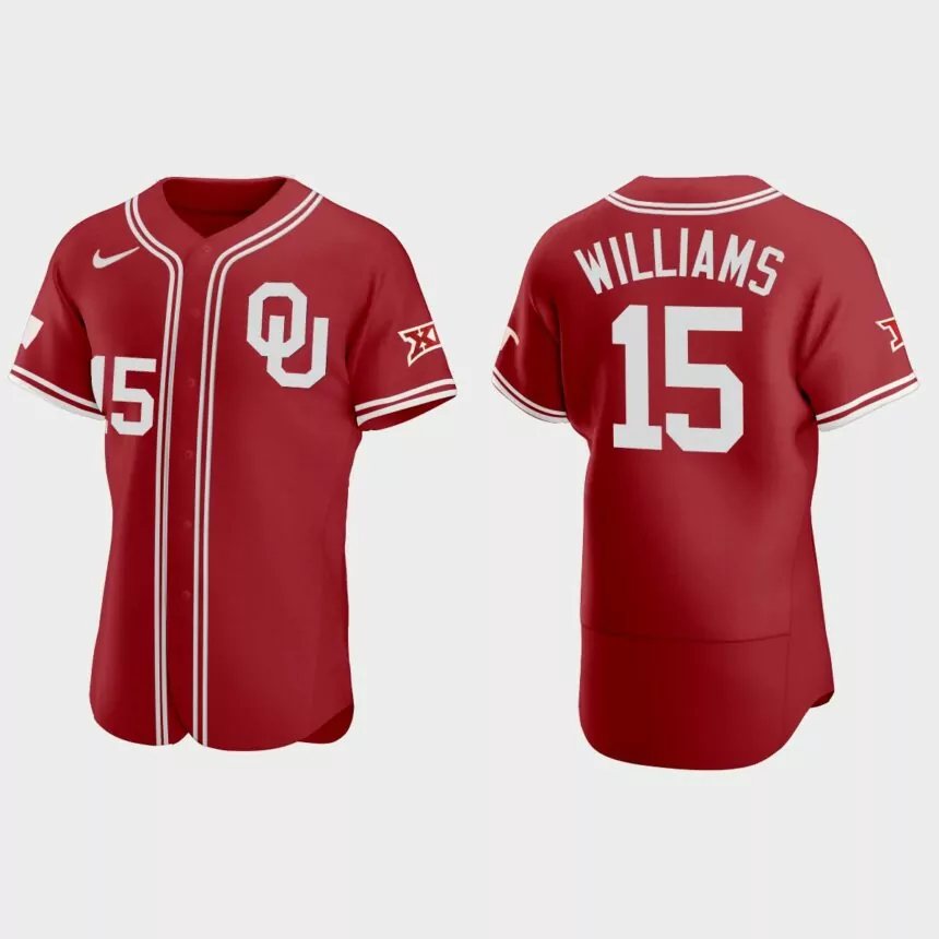 Alondes Williams Oklahoma Sooners 2021 Vapor Prime College Baseball Jersey – Red